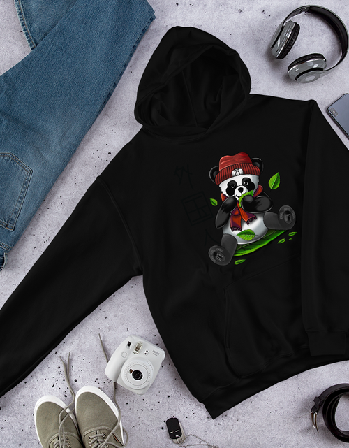 Load image into Gallery viewer, Jpanese Panda Unisex Hoodie
