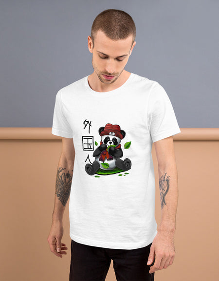 japanese Panda Short-Sleeve Unisex T-Shirt