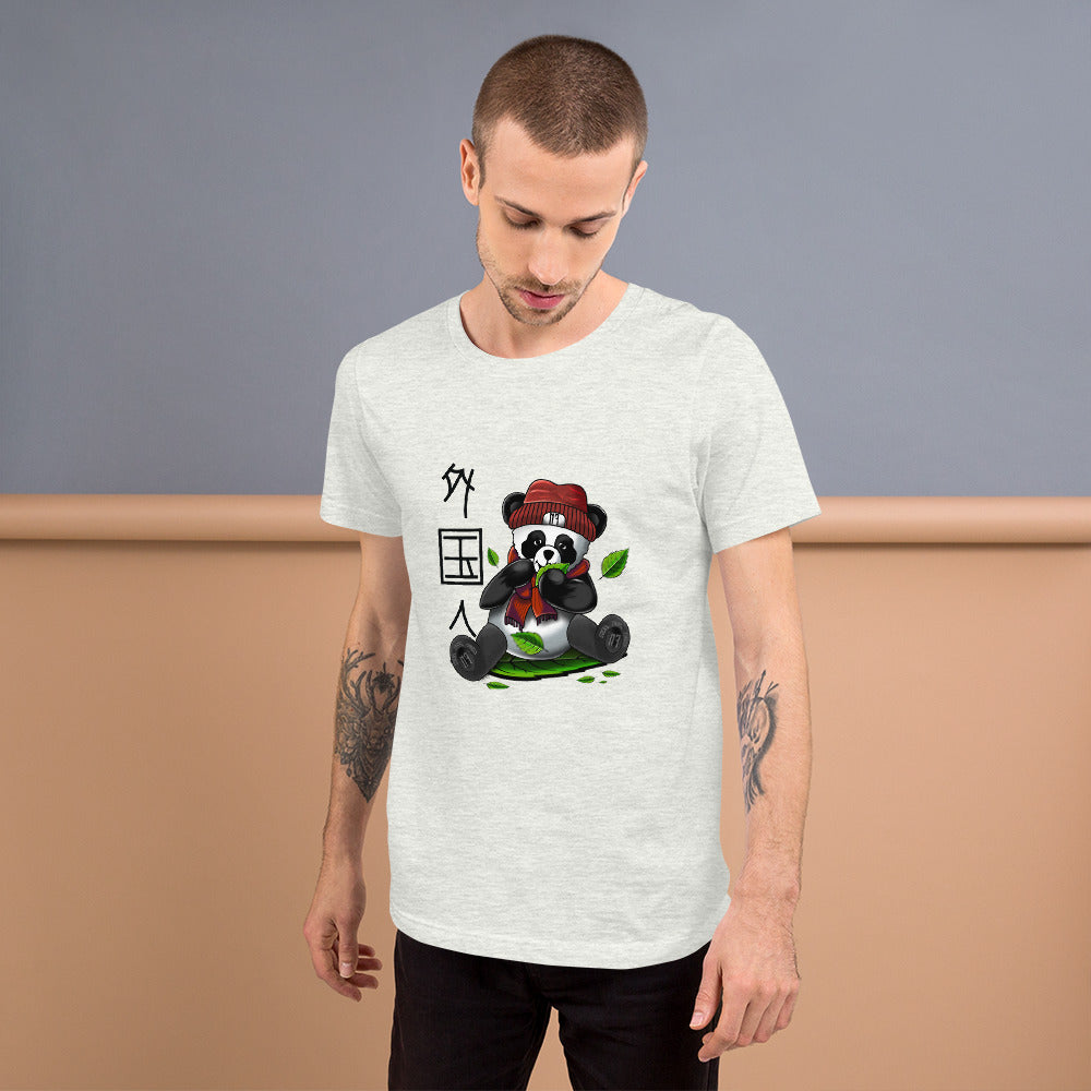 japanese Panda Short-Sleeve Unisex T-Shirt