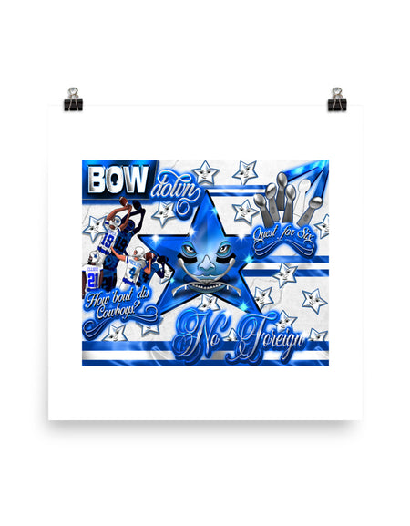 Dallas Cowboy fan Poster